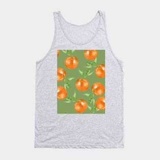 Orange retro seamless pattern Tank Top